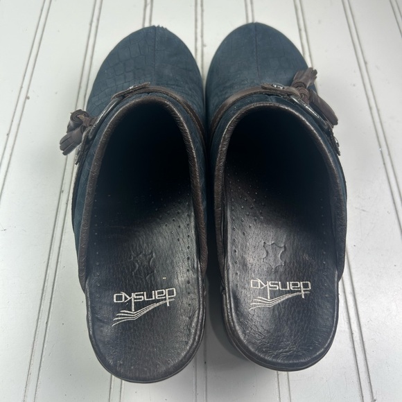 Dansko Shandi Black Leather Tassel Mule Clogs Women’s Size 7.5-8 - Picture 4 of 10